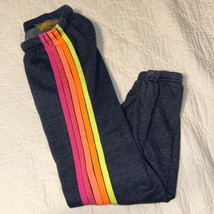 Aviator Nation 5 stripe sweatpants RARE